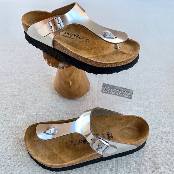 BIRKENSTOCK PAPILLIO Gizeh Platform Leather Thong - Picture 10 of 12